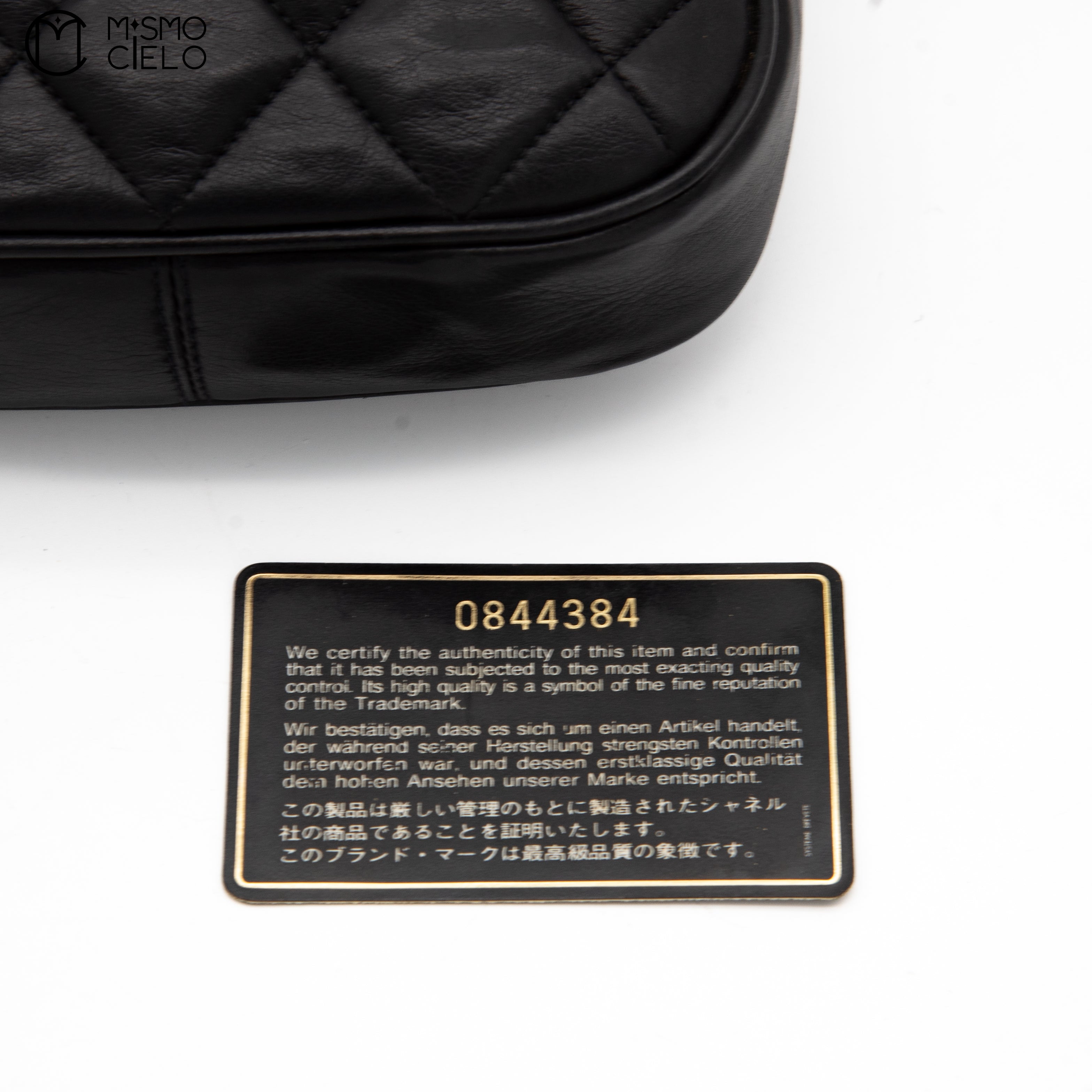 CHANEL Black Turn lock Mini Chain Shoulder Bag #