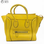 CELINE Yellow Mini Luggage Handbags