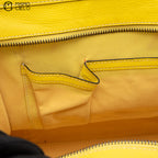 CELINE Yellow Mini Luggage Handbags