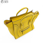 CELINE Yellow Mini Luggage Handbags