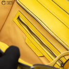 CELINE Yellow Mini Luggage Handbags