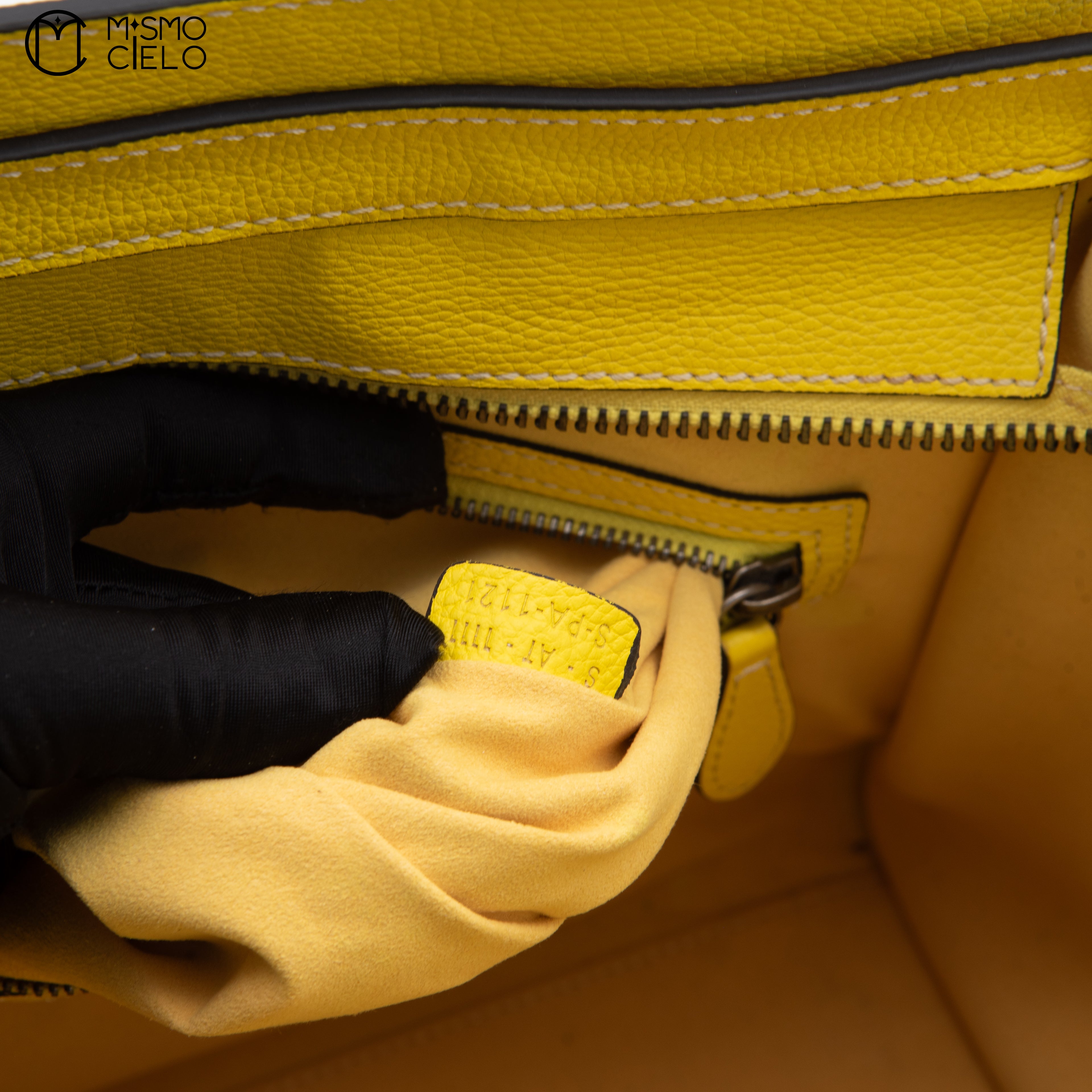 CELINE Yellow Mini Luggage Handbags