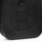 HERMES Black Evelyn TPM Taurillon Shoulder Bag *