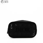CHRISTIAN DIOR Black Mesh Cosmetic Pouch *