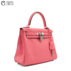 Authenticated Rose Azalee Swift Kelly Retourne 25 Shoulder Bag