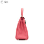 Authenticated Rose Azalee Swift Kelly Retourne 25 Shoulder Bag