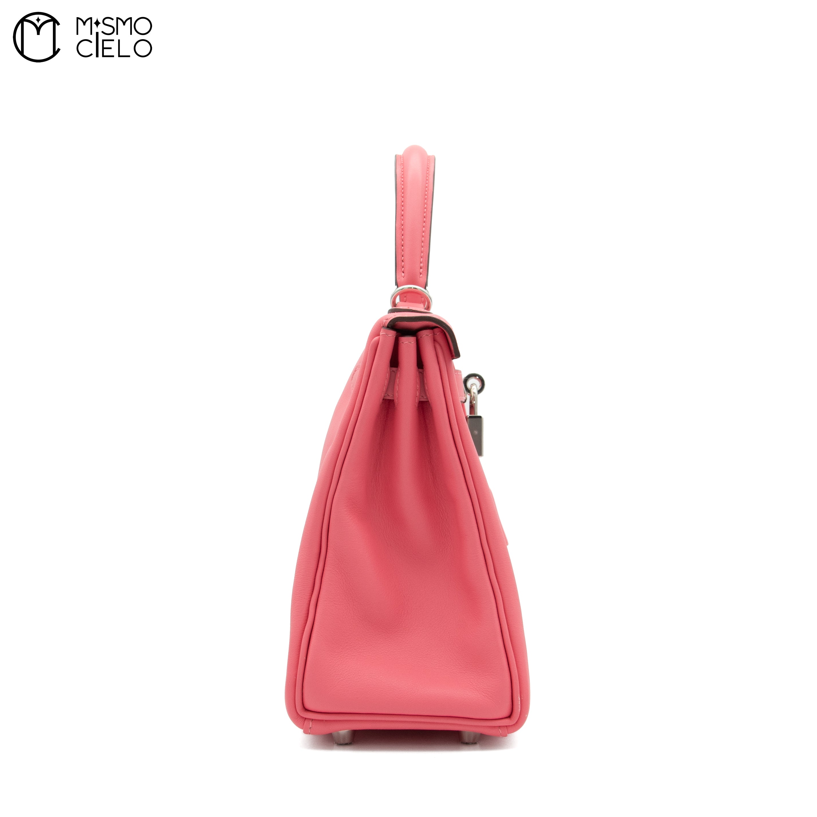 Authenticated Rose Azalee Swift Kelly Retourne 25 Shoulder Bag