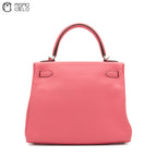 Authenticated Rose Azalee Swift Kelly Retourne 25 Shoulder Bag