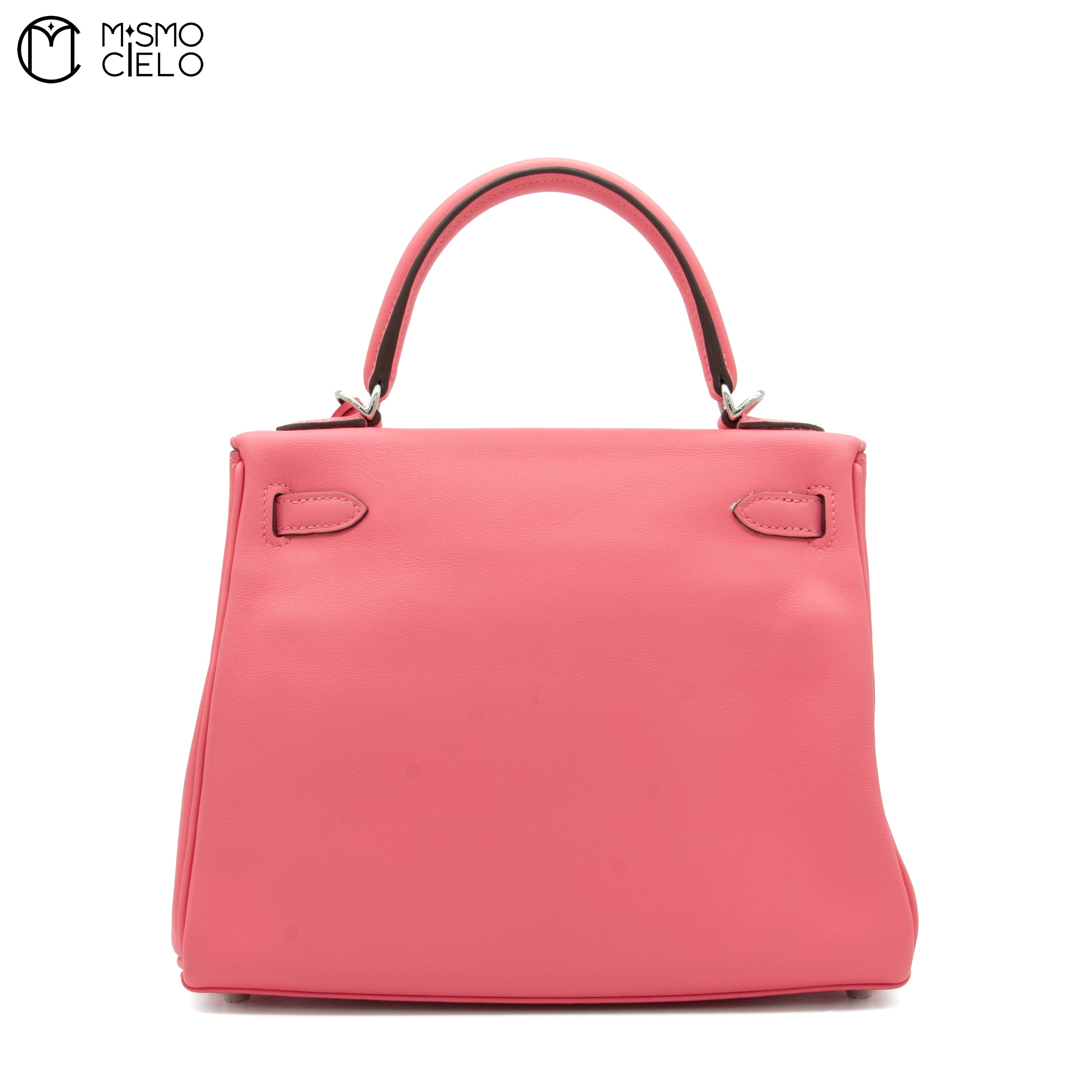 Authenticated Rose Azalee Swift Kelly Retourne 25 Shoulder Bag