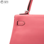 Authenticated Rose Azalee Swift Kelly Retourne 25 Shoulder Bag