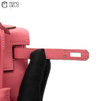 Authenticated Rose Azalee Swift Kelly Retourne 25 Shoulder Bag