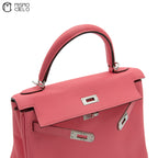 Authenticated Rose Azalee Swift Kelly Retourne 25 Shoulder Bag