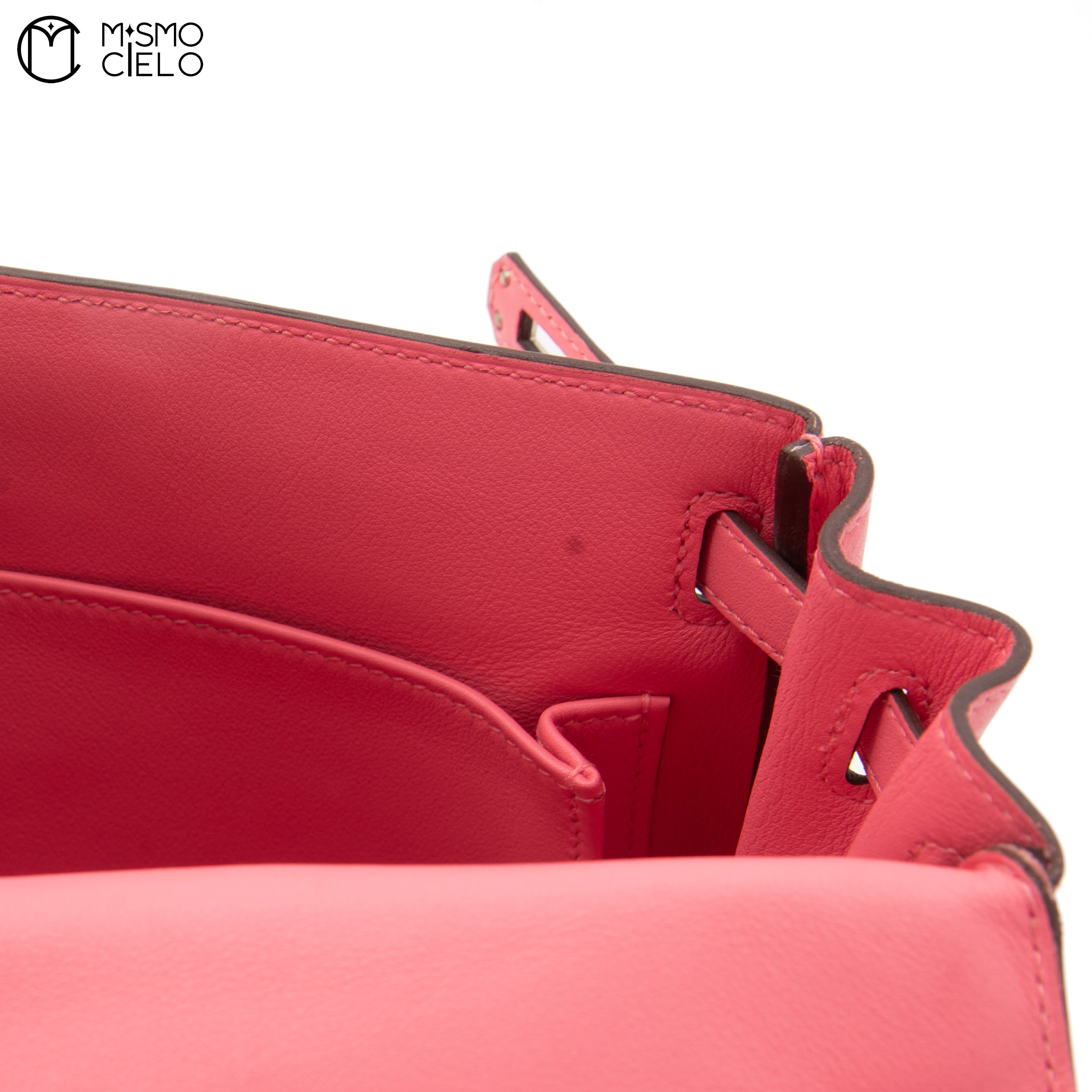 Authenticated Rose Azalee Swift Kelly Retourne 25 Shoulder Bag