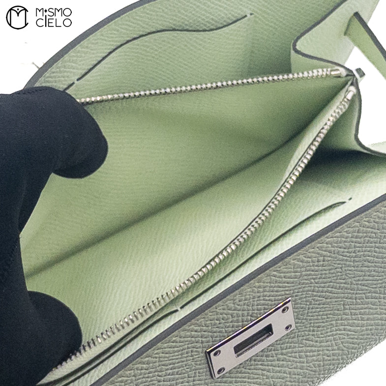 HERMES Authenticated Vrt Fizz Epsom Kelly-To-Go Shoulder Bag