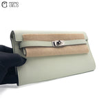 HERMES Authenticated Vrt Fizz Epsom Kelly-To-Go Shoulder Bag
