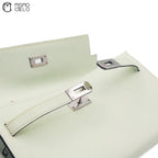 HERMES Authenticated Vrt Fizz Epsom Kelly-To-Go Shoulder Bag