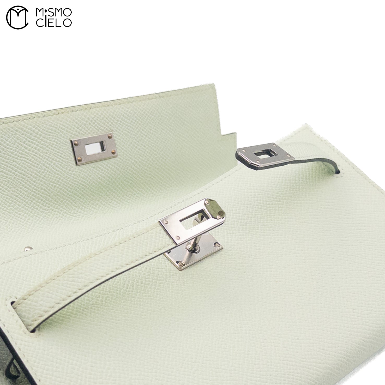 HERMES Authenticated Vrt Fizz Epsom Kelly-To-Go Shoulder Bag