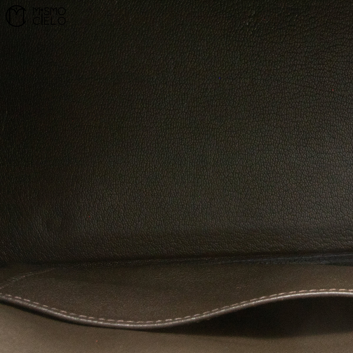 Authenticated Étain Brown Togo Birkin 35 Handbag
