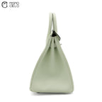 HERMES Authenticated Vert Fizz  Swift Birkin 25  Handbag *