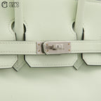 HERMES Authenticated Vert Fizz  Swift Birkin 25  Handbag *