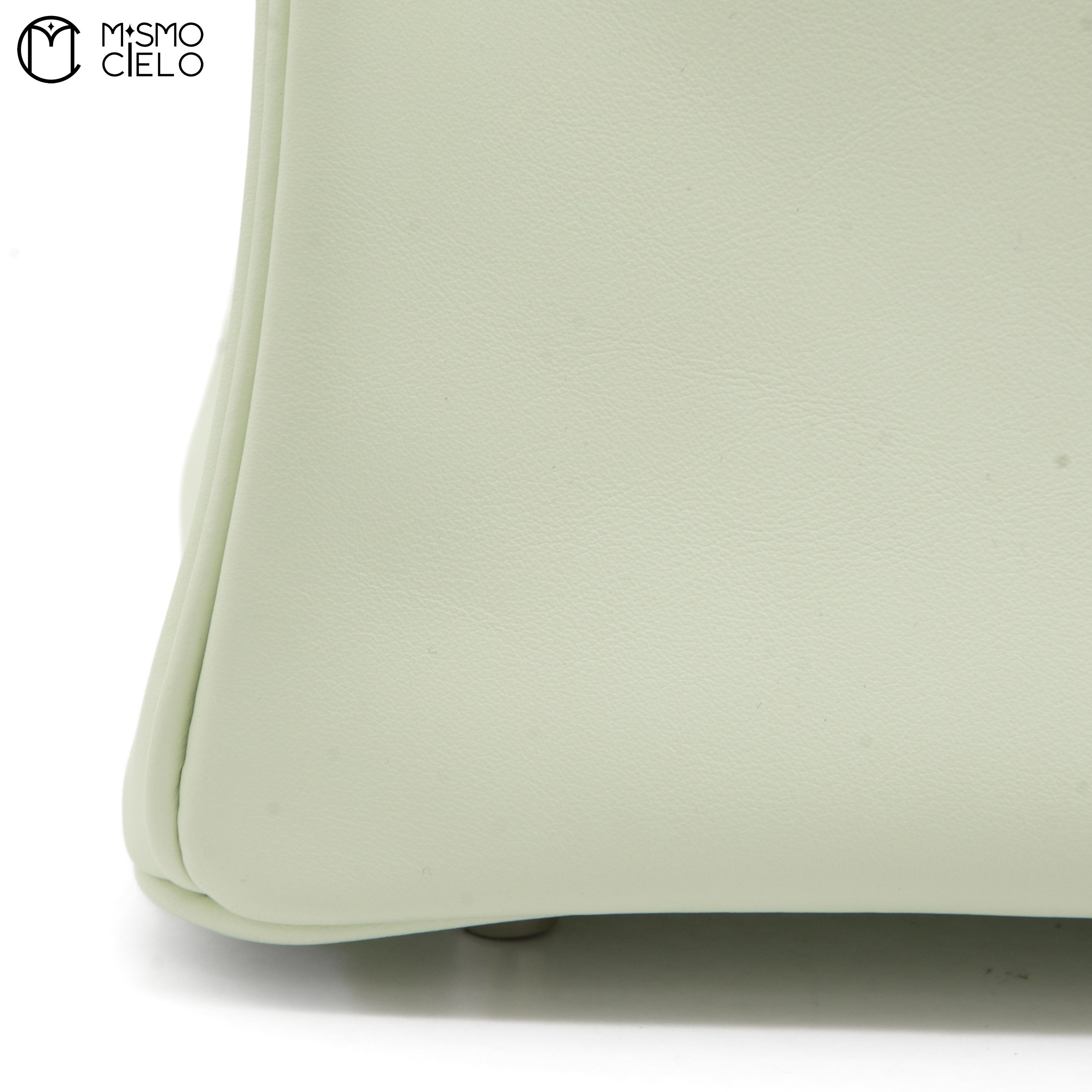 HERMES Authenticated Vert Fizz  Swift Birkin 25  Handbag *