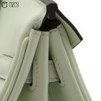 HERMES Authenticated Vert Fizz  Swift Birkin 25  Handbag *