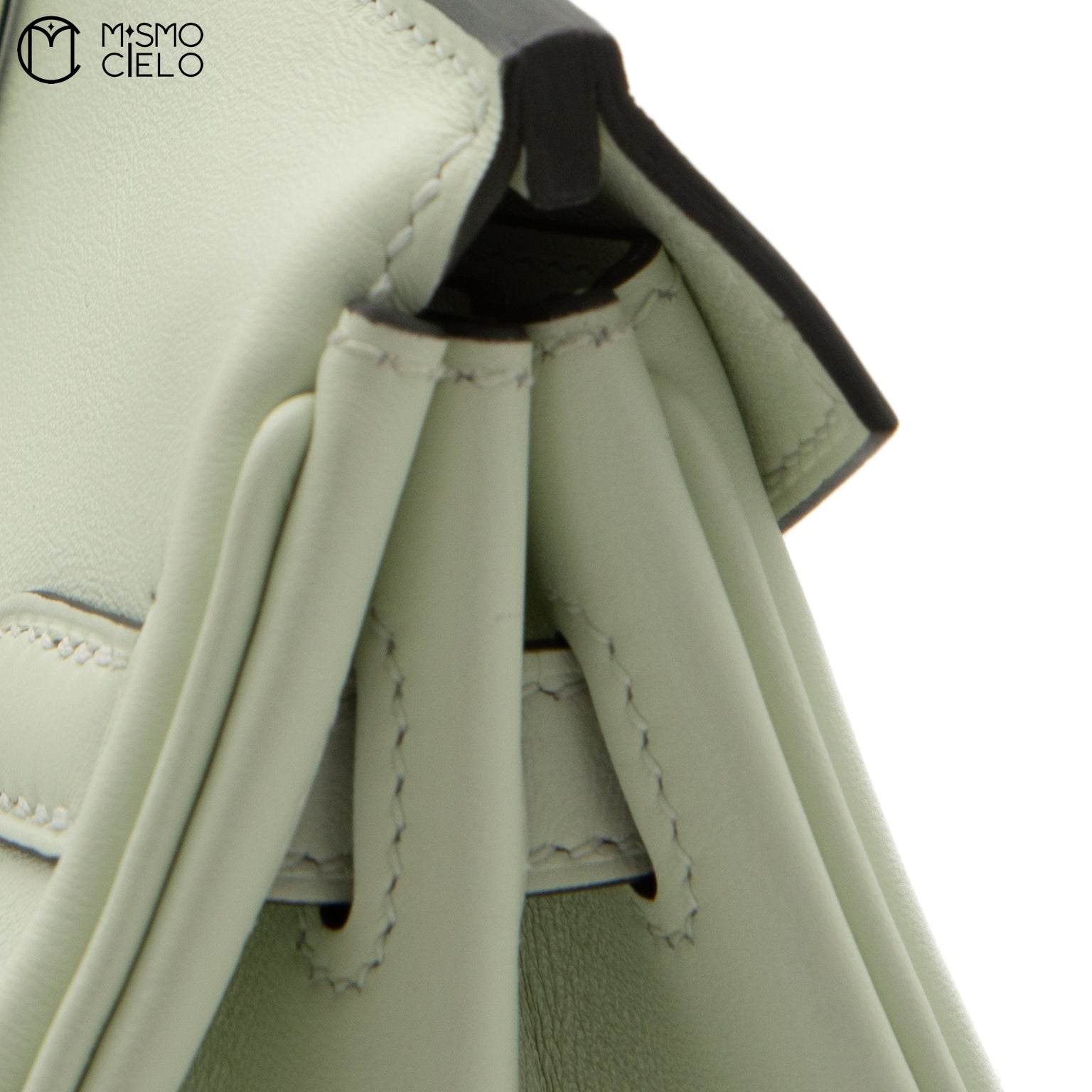 HERMES Authenticated Vert Fizz  Swift Birkin 25  Handbag *