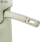 HERMES Authenticated Vert Fizz  Swift Birkin 25  Handbag *