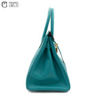 HERMES Authenticated Bleu Paon Epsom Birkin 30 Handbag