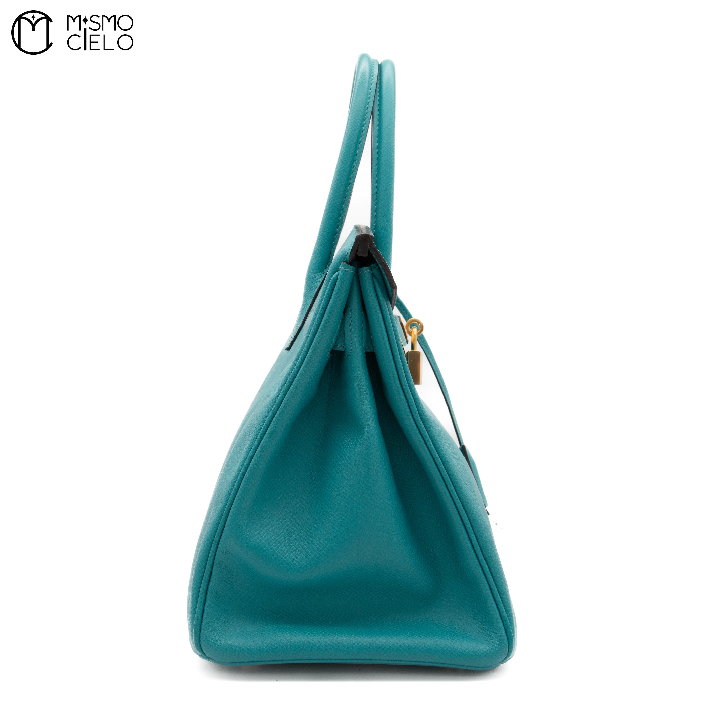 HERMES Authenticated Bleu Paon Epsom Birkin 30 Handbag