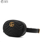 Marmont Black Leather Waist Pouch