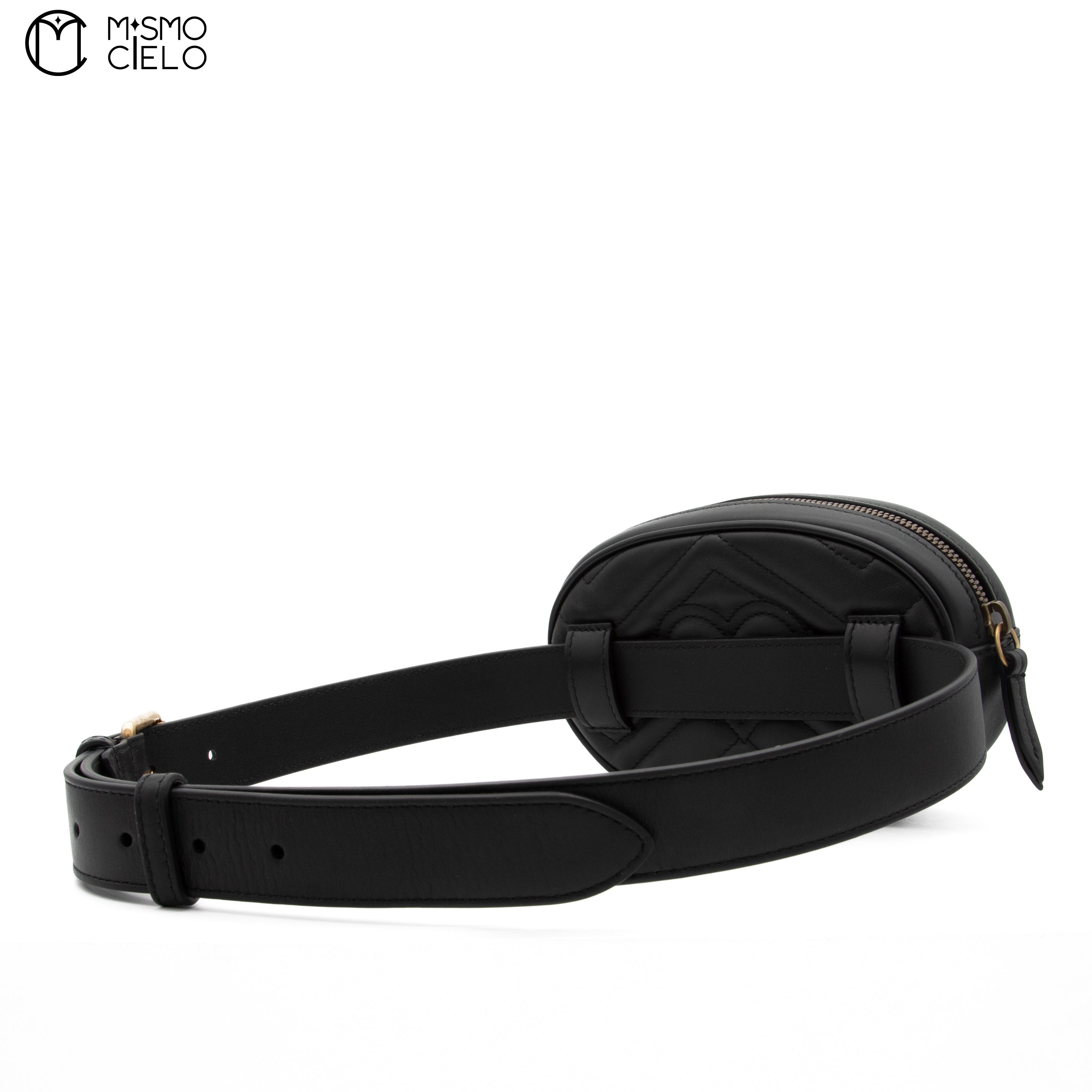 Marmont Black Leather Waist Pouch