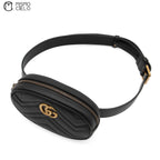 Marmont Black Leather Waist Pouch