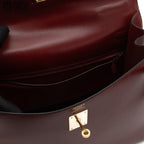 HERMES Authenticated Rouge Ash Kelly 35 Box Calf A Engraved Handbag