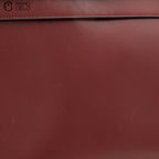 HERMES Authenticated Rouge Ash Kelly 35 Box Calf A Engraved Handbag