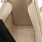 CELINE Tricolor White Nano Luggage Handbag