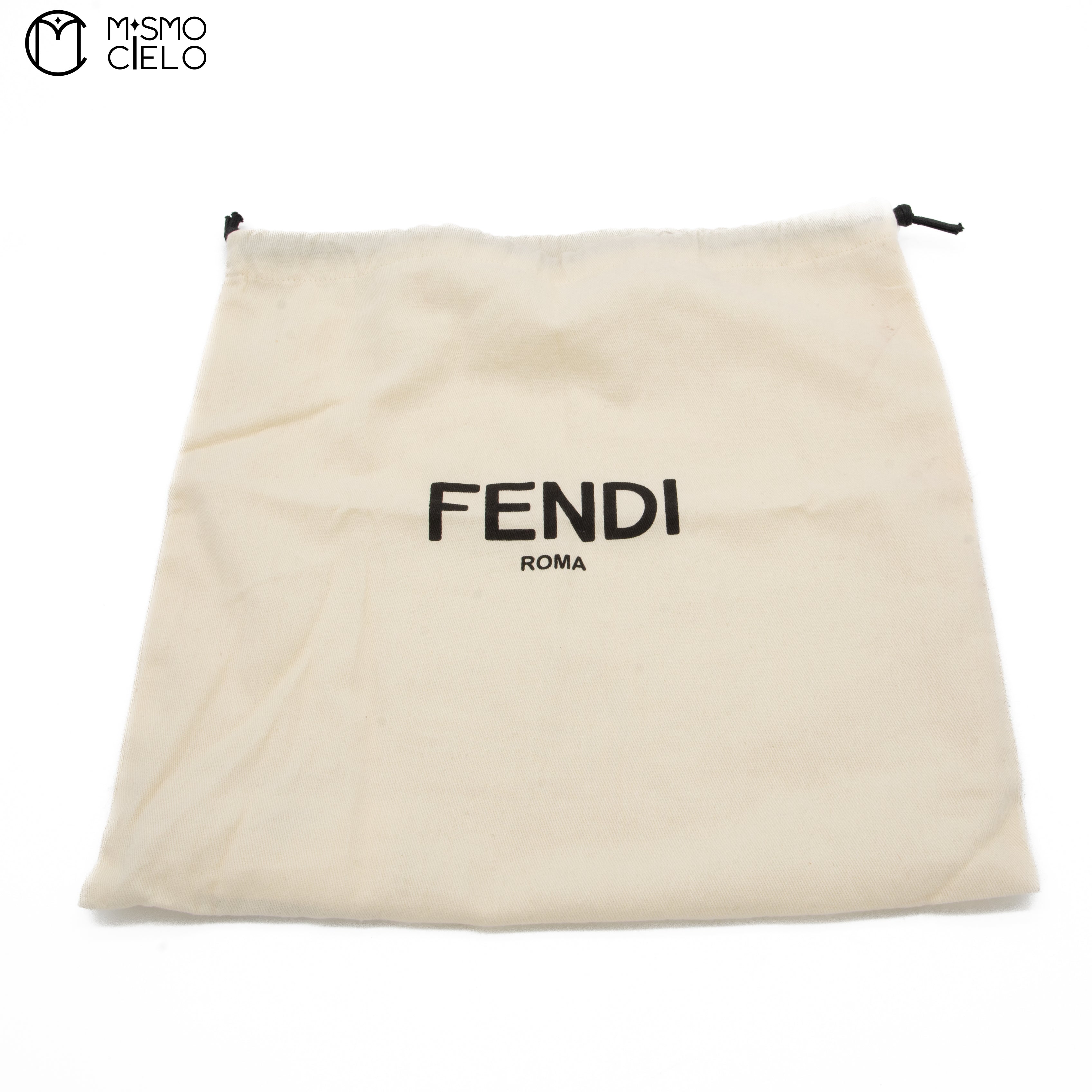 FENDI 1997 Yellow and White Baguette Spangle Python Shoulder Bag