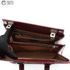 GUCCI Zumi Python Leather Handbag