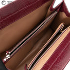 GUCCI Zumi Python Leather Handbag