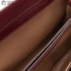 GUCCI Zumi Python Leather Handbag