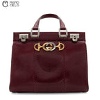 GUCCI Zumi Python Leather Handbag