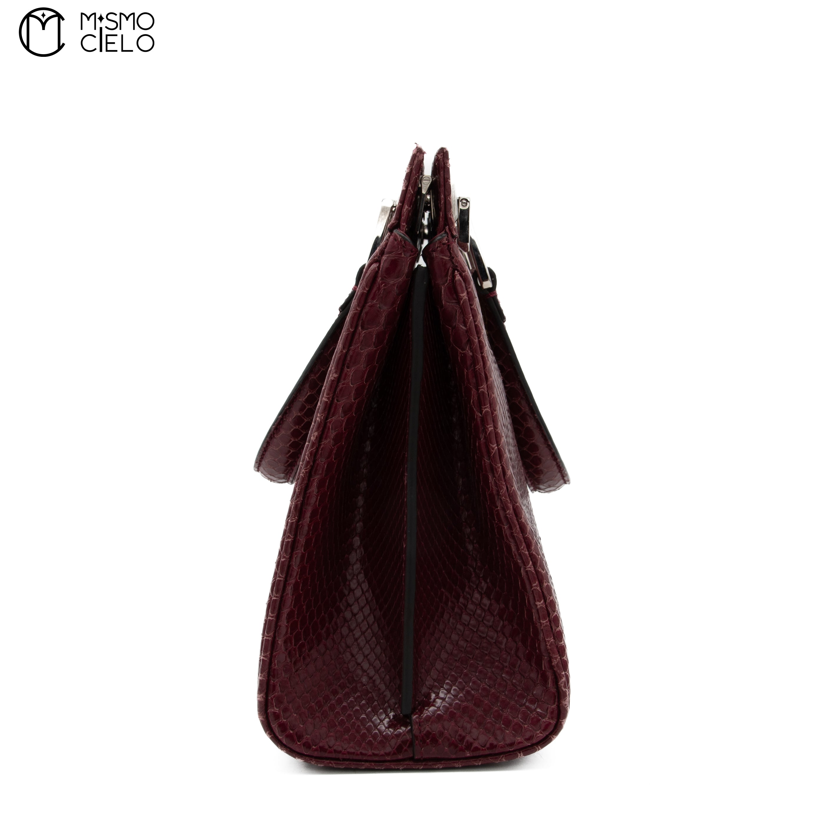 GUCCI Zumi Python Leather Handbag