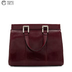 GUCCI Zumi Python Leather Handbag