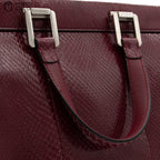 GUCCI Zumi Python Leather Handbag