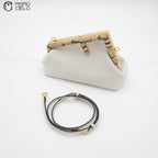 Porchette Fendi First Lamb and Python White Shoulder Bag