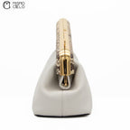 Porchette Fendi First Lamb and Python White Shoulder Bag