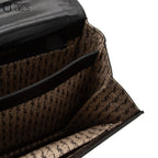 Black Lizard Shoulder Bag