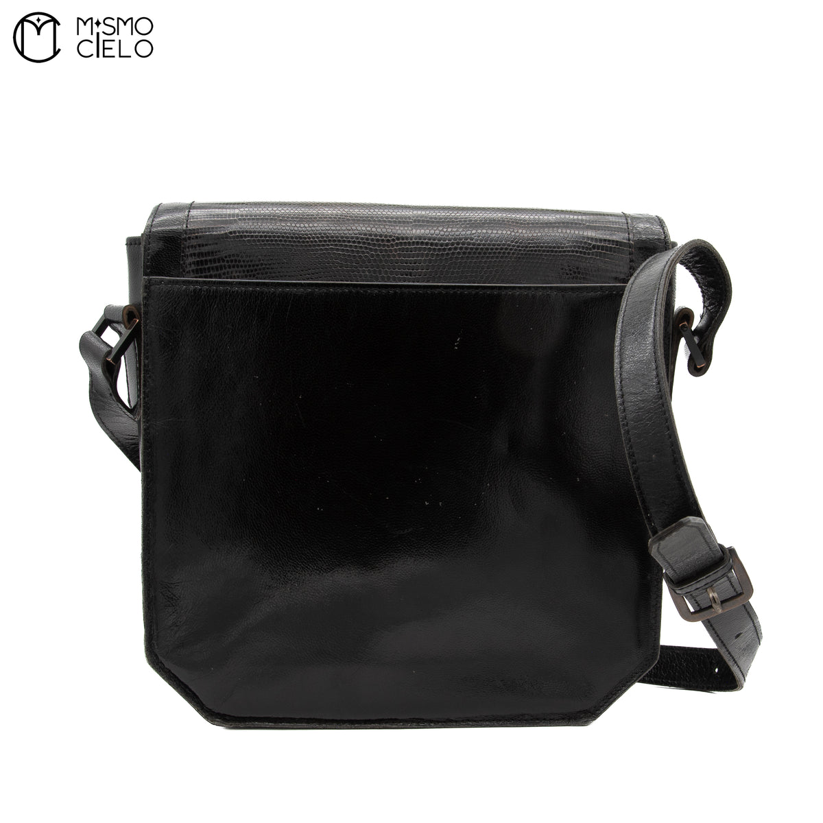 Black Lizard Shoulder Bag