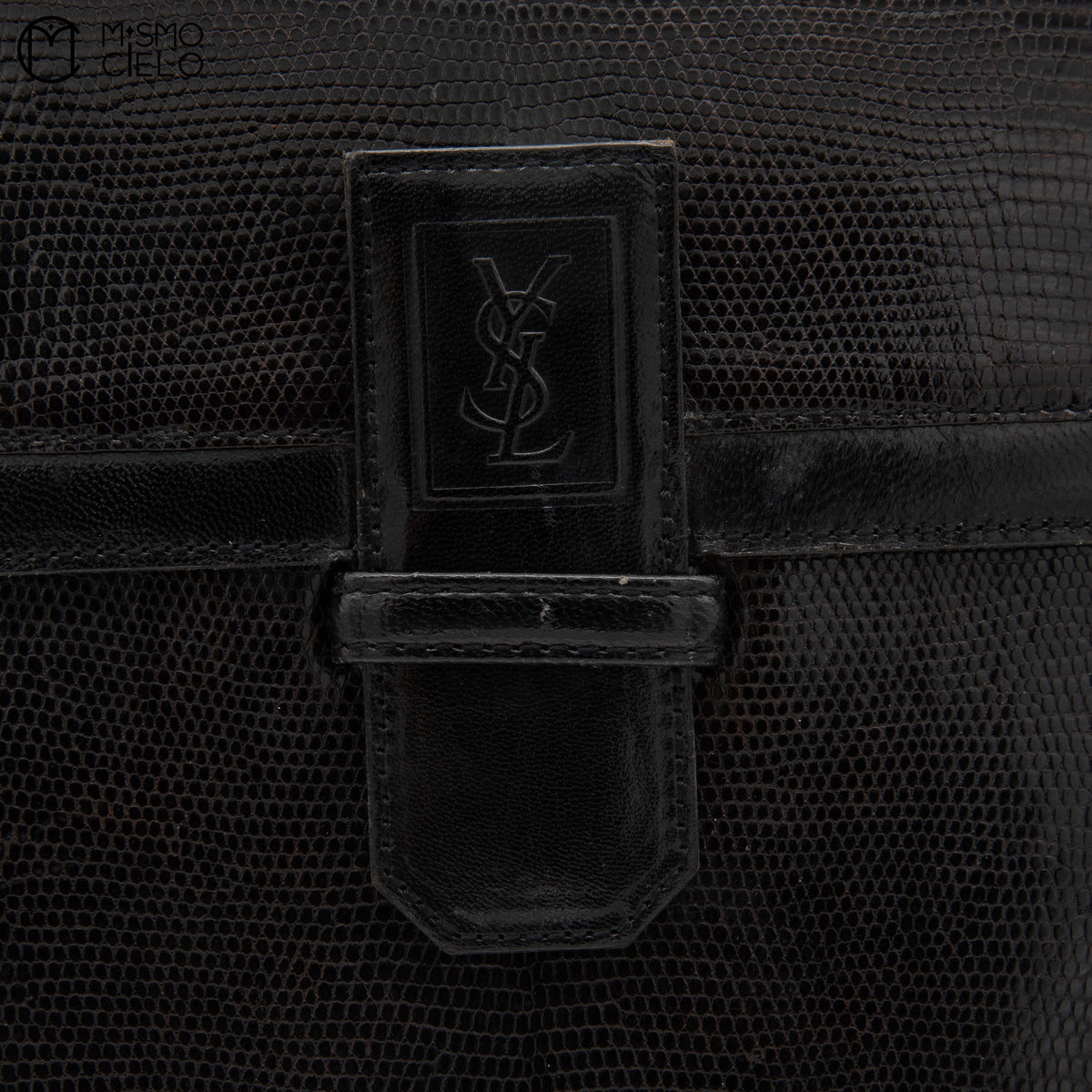 Black Lizard Shoulder Bag
