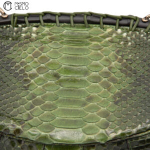 Bamboo Python Nouveau Fringe Shoulder Bag In Green